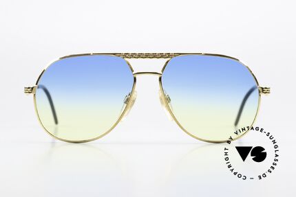 Bugatti EB502 - S Gelbgold Luxusbrille 90er, Material & Verarbeitung wie aus einem Guss; Gr. 57°14, Passend für Herren und Damen