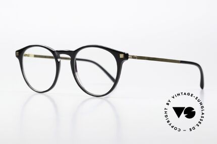 Mykita Talini Weibliche Designerbrille Panto, klassischer Farbcode 919 = 'Black / Glossy Gold", Passend für Damen Mykita Talini Weibliche Designerbrille Panto, klassischer Farbcode 919 = 'Black / Glossy Gold", Passend für Damen