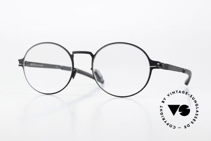 Mykita Ninni Runde Brille Klassisch Schwarz Details