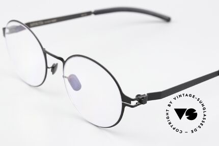 Mykita Ninni Runde Brille Klassisch Schwarz, wohlbekannte Spitzenqualität; handmade in Germany, Passend für Herren und Damen
