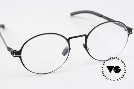 Mykita Ninni Runde Brille Klassisch Schwarz, ungetragenes Modell mit original Mykita Verpackung, Passend für Herren und Damen