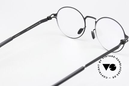 Mykita Ninni Runde Brille Klassisch Schwarz, die Fassung ist beliebig verglasbar (optisch / Sonne), Passend für Herren und Damen
