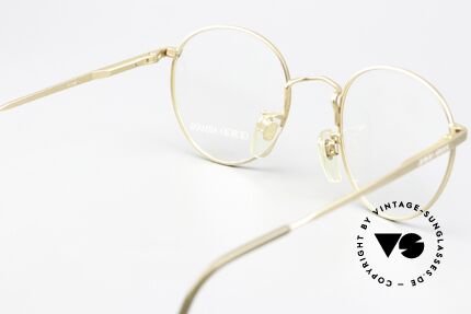 Giorgio Armani 201 47mm Vintage Brille 90er Unisex, die Metall-Fassung kann beliebig verglast werden, Passend für Herren und Damen