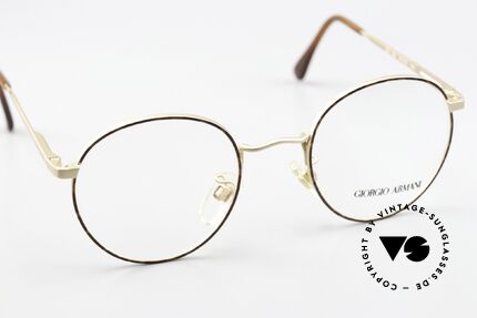 Giorgio Armani 201 47mm Mattgold Kastanienbraun, KEINE RETROBRILLE, ein altes Armani ORIGINAL, Passend für Herren und Damen