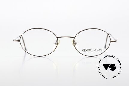 Giorgio Armani 281 Ovale Vintage Brille No Retro, ovale Brillenform, M Gr. 48/20; zeitloser Klassiker, Passend für Herren und Damen