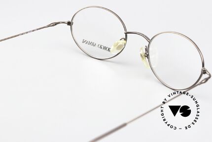 Giorgio Armani 281 Ovale Vintage Brille No Retro, die Metall-Fassung kann beliebig verglast werden, Passend für Herren und Damen