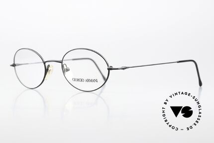 Giorgio Armani 281 90er Metallbrille Schwarz, Metallrahmen mit zeitloser, schwarzer Lackierung, Passend für Herren und Damen Giorgio Armani 281 90er Metallbrille Schwarz, Metallrahmen mit zeitloser, schwarzer Lackierung, Passend für Herren und Damen