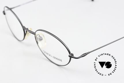 Giorgio Armani 281 90er Metallbrille Schwarz, ungetragen (wie alle unsere alten vintage Brillen), Passend für Herren und Damen Giorgio Armani 281 90er Metallbrille Schwarz, ungetragen (wie alle unsere alten vintage Brillen), Passend für Herren und Damen