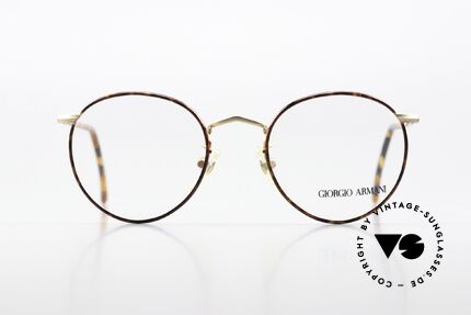 Giorgio Armani 138 Vintage Panto Brille Small, weltbekannte Panto-Form; ein absoluter Klassiker!, Passend für Herren und Damen
