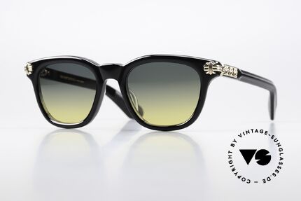 Chrome Hearts Smoke Show Azetat Sonnenbrille 18k Gold, sehr markante CHROME HEARTS Sonnenbrille, Passend für Herren und Damen