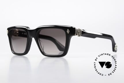 Chrome Hearts Halllamanass Rockstar Sonnenbrille 925er, mit 925er Sterling Silber als Dekor-Elemente, Passend für Herren