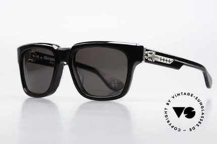 Chrome Hearts Box-Officer Herren Sonnenbrille 925er, mit 925er Sterling Silber als Dekor-Elemente, Passend für Herren