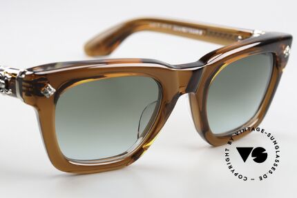 Chrome Hearts Donnysoffergisms Sonnenbrille Luxus Punk, sehr edle ZEISS-Sonnengläser in grün-Verlauf, Passend für Herren und Damen