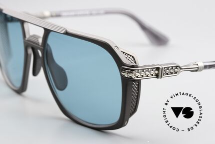 Chrome Hearts Humidititty Provokante Luxus Brille, pewter (Zinn) Front mit AQUA Sonnengläsern, Passend für Herren