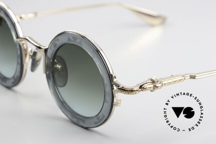 Chrome Hearts Cliticism Runde Luxus Sonnenbrille, hochwertige Titanium-Fassung; m.i. Japan, Passend für Herren und Damen