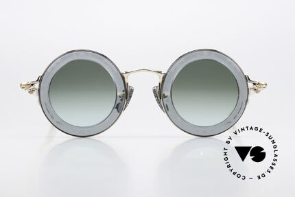 Chrome Hearts Cliticism Runde Luxus Sonnenbrille, Modell CLITICISM, SLT/GP, Gr. 39/30, 142, Passend für Herren und Damen