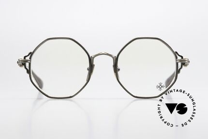 Chrome Hearts Tiggies Luxusbrille Achteckig AG, hochwertige Titan-Fassung; made in Japan, Passend für Herren und Damen