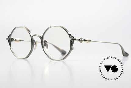 Chrome Hearts Tiggies Luxusbrille Achteckig AG, äußerst elegante Legierung in Antik-Gold, Passend für Herren und Damen