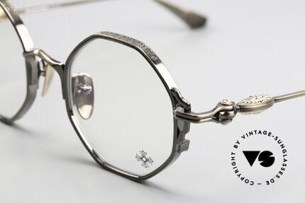 Chrome Hearts Tiggies Luxusbrille Achteckig AG, mit den typischen Chrome Hearts Insignien, Passend für Herren und Damen