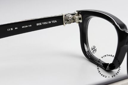 Chrome Hearts See You In Tea Herrenbrille Mit Schwertlilie, Fassung kann beliebig verglast werden (Gleitsicht), Passend für Herren