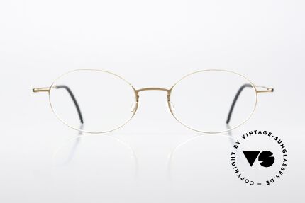Lindberg 5503 Thintanium Dünne Titanium Brille Oval, col. code PU15: Glossy Dark Gold (Kupfergold poliert), Passend für Herren und Damen