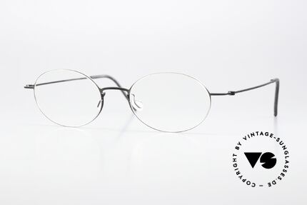 Lindberg 5503 Thintanium Dünne Titanbrille Schwarz, ovale Lindberg Thintanium Brille, M. 5503, Gr. 50/19, Passend für Herren und Damen