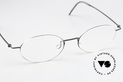 Lindberg 5503 Thintanium Dünne Titanbrille Schwarz, zeitlose ovale Brillenform für Damen & Herren zugleich, Passend für Herren und Damen