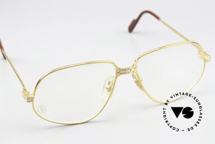 Cartier Panthere G.M. - M Vintage Brille 1988 Luxus, 22kt vergoldete Fassung (wie alle alten CARTIER Brillen), Passend für Herren