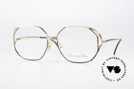 Christian Dior 2476 80er Brille Vergoldet Ladies, auffällige DIOR Designer-Brillenfassung von 1987, Passend für Damen