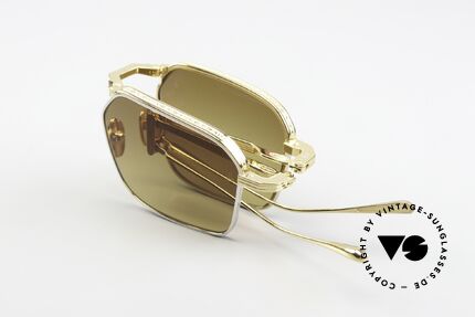 Jacques Marie Mage Koenig Faltbare Titan Sonnenbrille, Größe: large, Passend für Herren und Damen