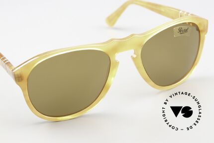 Persol 649/3 Ratti Sport Steve McQueen Vintage Brille, extrem seltene SPORT-Ausführung in hellbraun, Passend für Herren und Damen