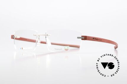 Tag Heuer 3941 Reflex Luxusbrille Made In France, Avantgarde "Racing" Bügel aus Elastomer-Gummi, Passend für Herren Tag Heuer 3941 Reflex Luxusbrille Made In France, Avantgarde "Racing" Bügel aus Elastomer-Gummi, Passend für Herren