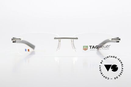 Tag Heuer 8108 Trends Palladium Orange Grau 2009, randlose Gentleman-Brille mit Federscharnieren, Passend für Herren Tag Heuer 8108 Trends Palladium Orange Grau 2009, randlose Gentleman-Brille mit Federscharnieren, Passend für Herren