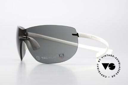 Tag Heuer 5109 Reflex Rennfahrer Brille Von 2007, formbare "Racing" Bügel aus Elastomer-Gummi, Passend für Herren und Damen