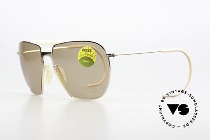 Zeiss 9918 XLarge 80er Sonnenbrille Sport, mit Zeiss Clarlet Sonnengläsern & Sportbügeln, Passend für Herren