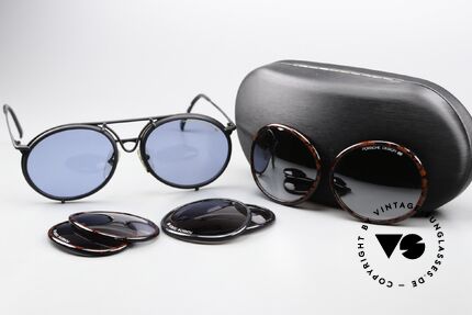 Porsche 5661 Geniale 4 in 1 Sonnenbrille, ein ungetragenes altes Original von 1992 + neues Etui, Passend für Herren und Damen Porsche 5661 Geniale 4 in 1 Sonnenbrille, ein ungetragenes altes Original von 1992 + neues Etui, Passend für Herren und Damen
