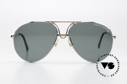 Porsche 5657 90er Brille Mit Wechselfront, Pilotenform mit auswechselbaren Rahmenfronten, Passend für Herren und Damen