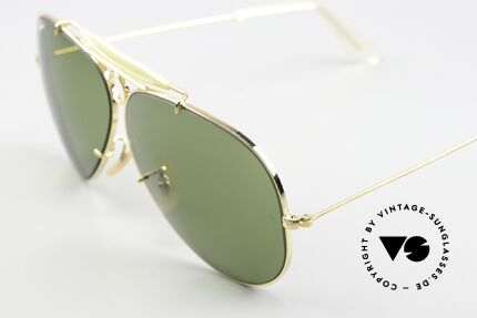 Ray Ban Shooter RB3 Bausch & Lomb Gläser, legendäre RB-3 Mineral-Gläser mit B&L-Gravur, Passend für Herren Ray Ban Shooter RB3 Bausch & Lomb Gläser, legendäre RB-3 Mineral-Gläser mit B&L-Gravur, Passend für Herren