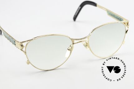 Jean Paul Gaultier 56-4179 No Retro Designer Brille 90er, leicht grün getönte Gläser (daher auch abends tragbar), Passend für Herren und Damen Jean Paul Gaultier 56-4179 No Retro Designer Brille 90er, leicht grün getönte Gläser (daher auch abends tragbar), Passend für Herren und Damen