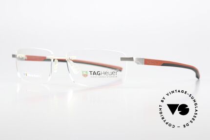 Tag Heuer 0843 Automatic Automatik Randlos Brille, Brillenbügel lassen sich mit einer Hand öffnen, Passend für Herren