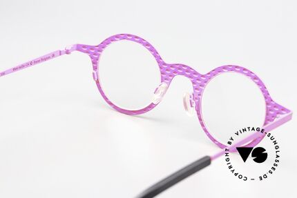 Theo Belgium Mille 24 Neon Pink Brille Eyecatcher, Fassung ist beliebig (optisch / Sonne) verglasbar, Passend für Herren und Damen