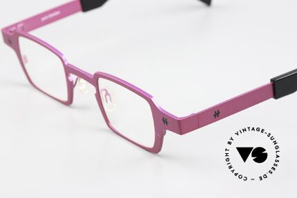 Theo Belgium Sixteen Titaniumbrille Pink Metallic, high-end Pure Titanium Rahmen (Größe 37/18), Passend für Damen