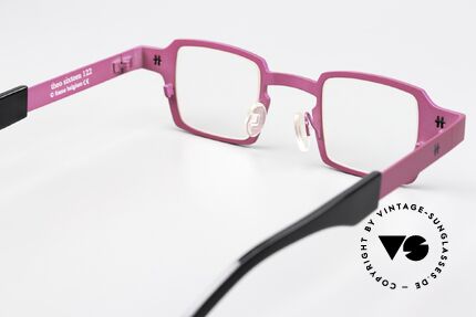 Theo Belgium Sixteen Titaniumbrille Pink Metallic, Glashöhe = 30mm = somit auch gleitsichtfähig, Passend für Damen