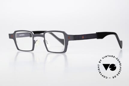 Theo Belgium Sixteen Titaniumbrille Grau Metallic, Damenbrille und Herrenbrille gleichermaßen, Passend für Herren und Damen