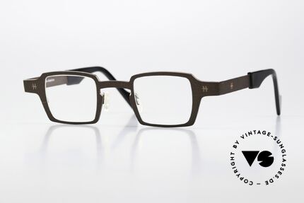 Theo Belgium Sixteen Titaniumbrille Braun Metallic Details