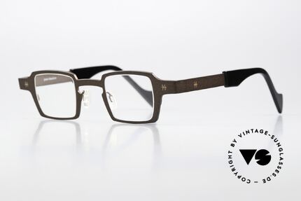 Theo Belgium Sixteen Titaniumbrille Braun Metallic, Damenbrille und Herrenbrille gleichermaßen, Passend für Herren und Damen