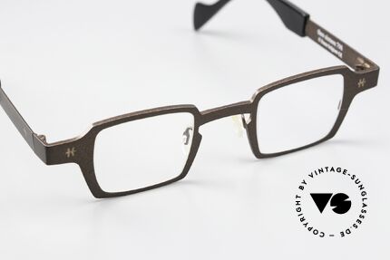 Theo Belgium Sixteen Titaniumbrille Braun Metallic, ungetragenes Modell der Theo 'TEENS' Familie, Passend für Herren und Damen