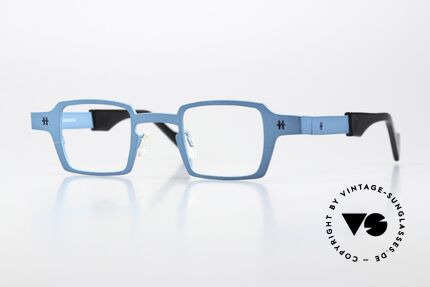 Theo Belgium Sixteen Titanbrille Türkis Metallic Details