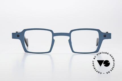 Theo Belgium Sixteen Titanbrille Türkis Metallic, Modell Sixteen; Color Code 739 (türkis metallic), Passend für Herren und Damen