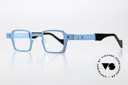 Theo Belgium Sixteen Titanbrille Türkis Metallic, Damenbrille und Herrenbrille gleichermaßen, Passend für Herren und Damen